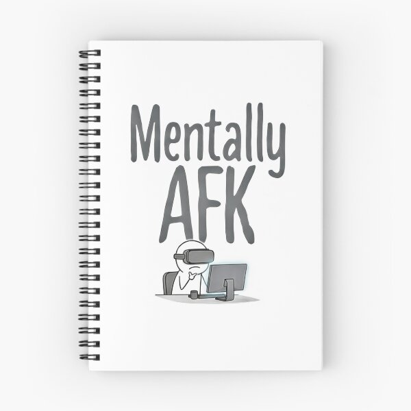 Item preview, Mentally AFK – Funny Gaming Humor Shirt designed and sold by WearContext.