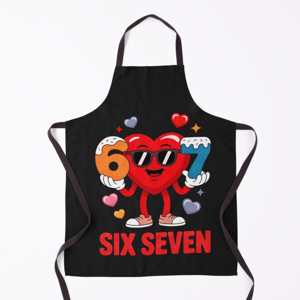 Item preview, Six Seven Valentine Meme Heart designed and sold by FreshVibe Prints.