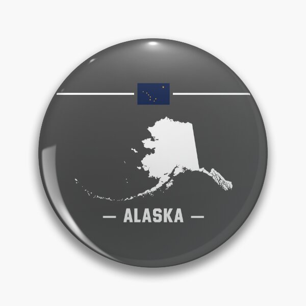 Item preview, Alaska State Pride, The Last Frontier Flag & Map Silhouette designed and sold by mashmosh.