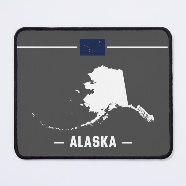 Item preview, Alaska State Pride, The Last Frontier Flag & Map Silhouette designed and sold by mashmosh.