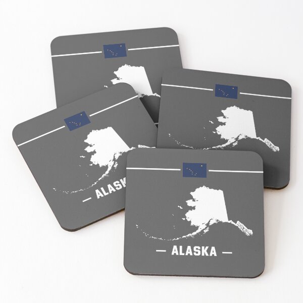 Item preview, Alaska State Pride, The Last Frontier Flag & Map Silhouette designed and sold by mashmosh.