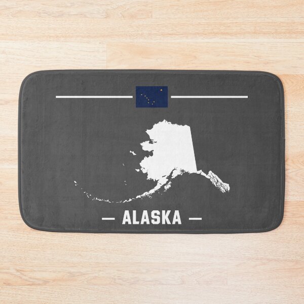Item preview, Alaska State Pride, The Last Frontier Flag & Map Silhouette designed and sold by mashmosh.