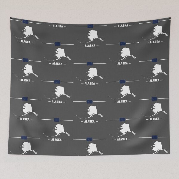 Item preview, Alaska State Pride, The Last Frontier Flag & Map Silhouette designed and sold by mashmosh.