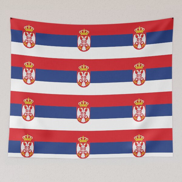 Item preview, Serbian Flag- Show your love for Serbia! designed and sold by AlaskaExtreme.