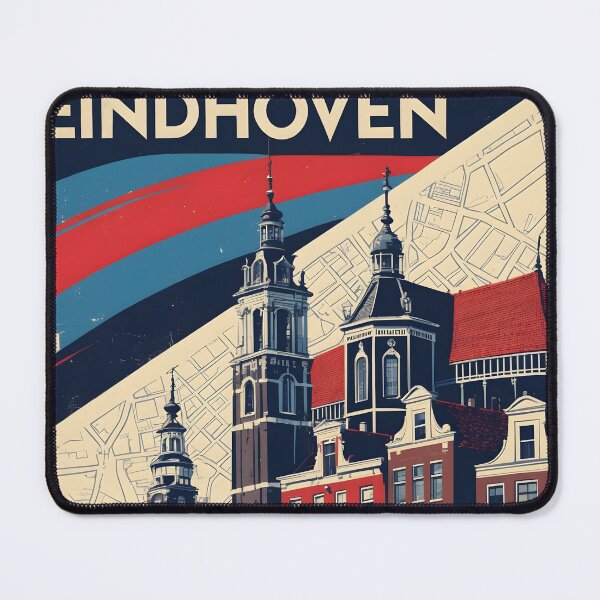 Item preview, Eindhoven Netherlands 1950s Vintage Travel Tourism designed and sold by TravelersGems.