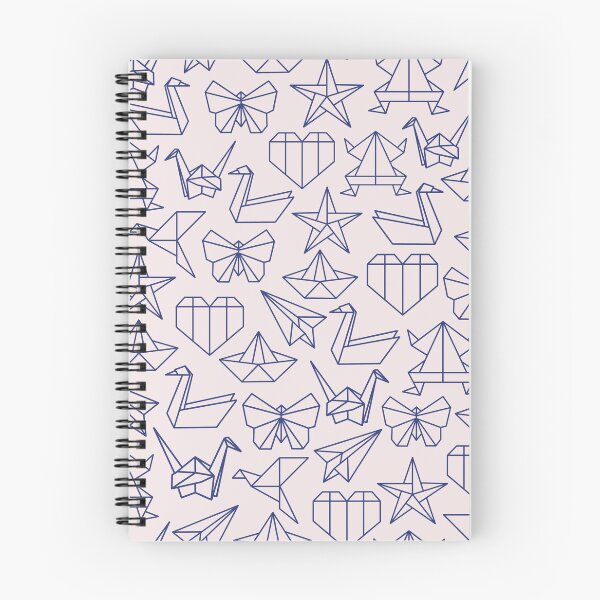 Item preview, pink and blue origami animals pattern designed and sold by winterpumpkin.