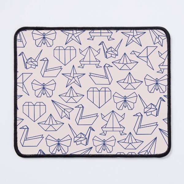 Item preview, pink and blue origami animals pattern designed and sold by winterpumpkin.