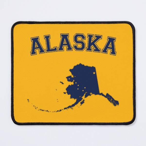 Item preview, Alaska State Flag Map - Vintage Varsity Style designed and sold by mashmosh.