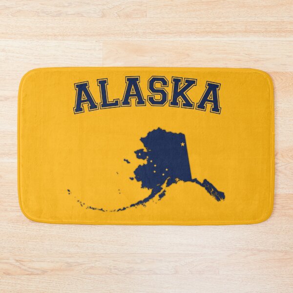 Item preview, Alaska State Flag Map - Vintage Varsity Style designed and sold by mashmosh.
