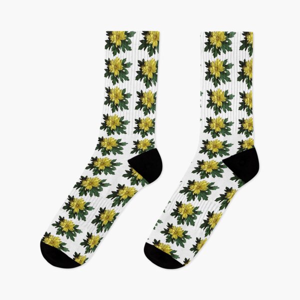 Item preview, Hello Sunshine! Yellow chrysanthemum flower and leaves designed and sold by VeenaNair23.