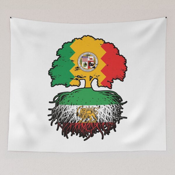 Item preview, LA Grown, Iranian Roots – Lion and Sun Heritage Design designed and sold by FlagX.