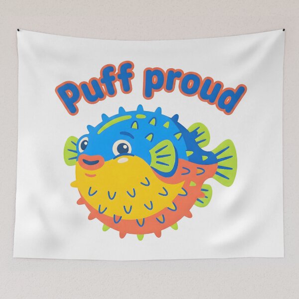 Item preview,  dwarf puffer fish, pea puffer fish, blowfish, pufferfish, sea creatures designed and sold by TrueArtVibes.