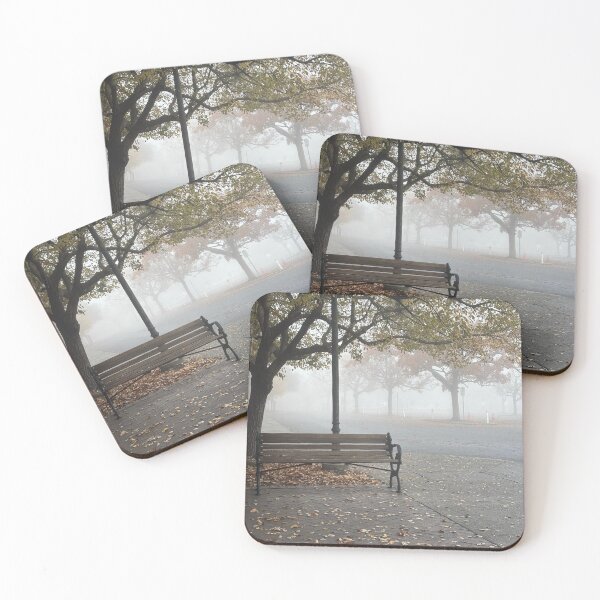 Item preview, The Fog A Bench And Barren Trees designed and sold by vanessaNotes.