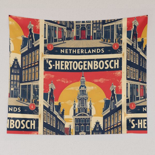 Item preview, S-Hertogenbosch Netherlands 1950s Vintage Travel Tourism designed and sold by TravelersGems.