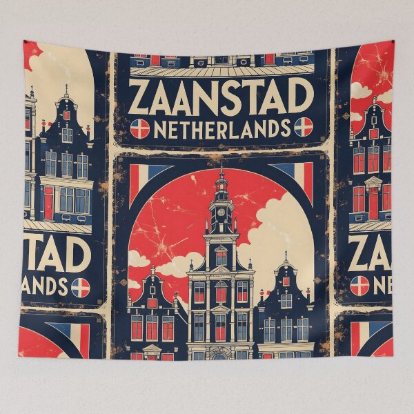 Item preview, Zaanstad Netherlands 1950s Vintage Travel Tourism designed and sold by TravelersGems.