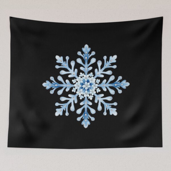 Item preview, Toile de Jouy Snowflake, Cozy Christmas designed and sold by DesignDenDo ⭐⭐⭐⭐⭐.