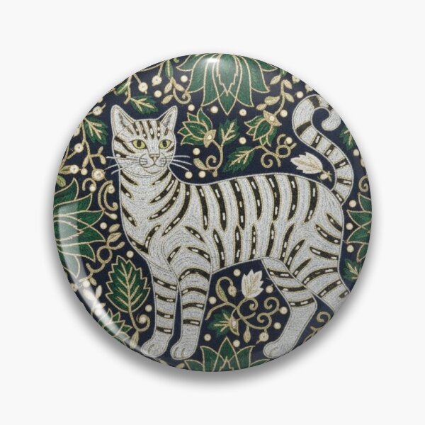 Item preview, Modern Cat Stitch - Delicate Embroidery-Style Art designed and sold by Jchan24.
