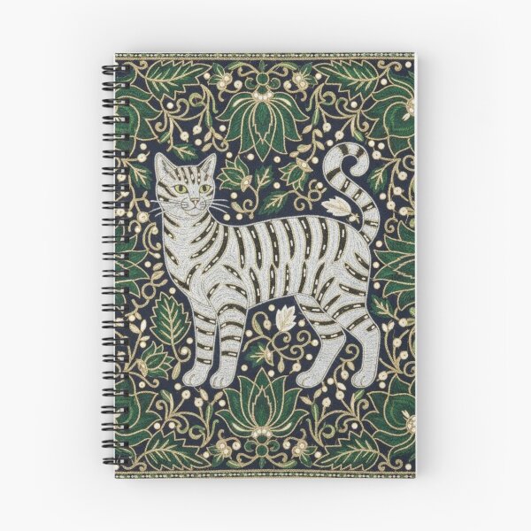 Item preview, Modern Cat Stitch - Delicate Embroidery-Style Art designed and sold by Jchan24.