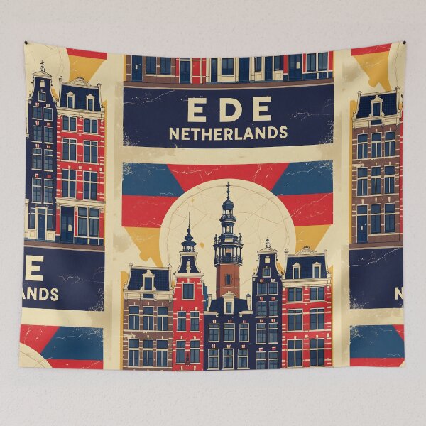 Item preview, Ede Netherlands 1950s Vintage Travel Tourism designed and sold by TravelersGems.