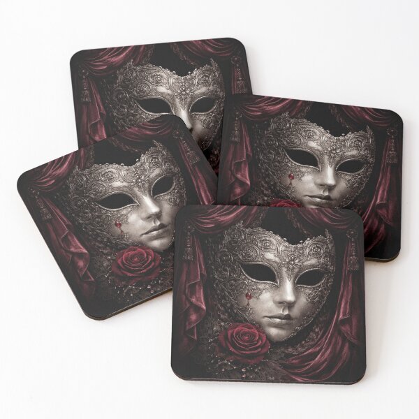 Item preview, Crimson Masquerade – Gothic Mask of Dark Romance designed and sold by Mouraludia.