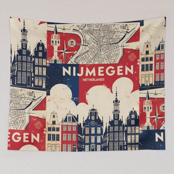 Item preview, Nijmegen Netherlands 1950s Vintage Travel Tourism designed and sold by TravelersGems.