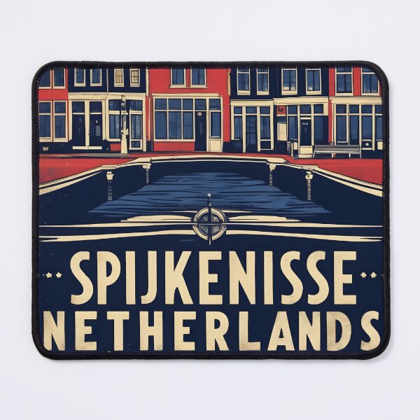 Item preview, Spijkenisse Netherlands 1950s Vintage Travel Tourism designed and sold by TravelersGems.