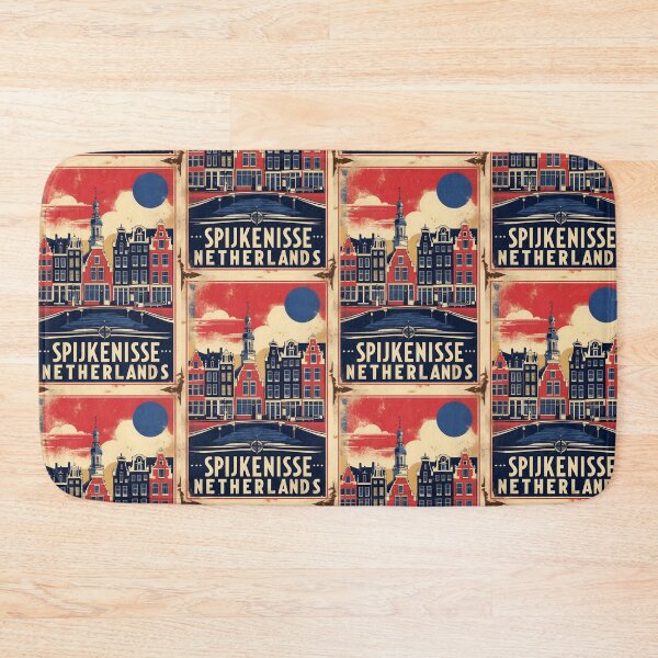Item preview, Spijkenisse Netherlands 1950s Vintage Travel Tourism designed and sold by TravelersGems.
