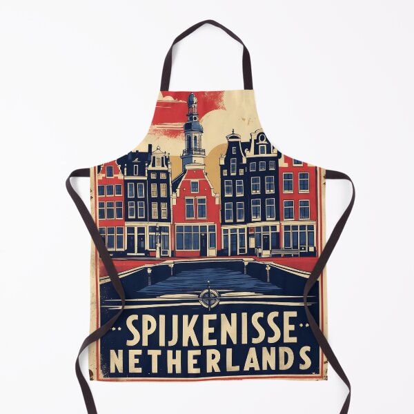 Item preview, Spijkenisse Netherlands 1950s Vintage Travel Tourism designed and sold by TravelersGems.