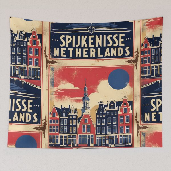 Item preview, Spijkenisse Netherlands 1950s Vintage Travel Tourism designed and sold by TravelersGems.
