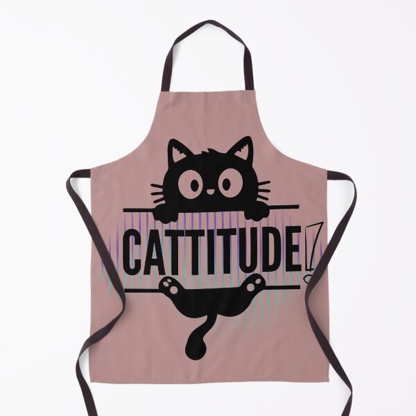 Item preview, Cute Black Cat Peekaboo - Cattitude Typography Design designed and sold by Best-Arch900.