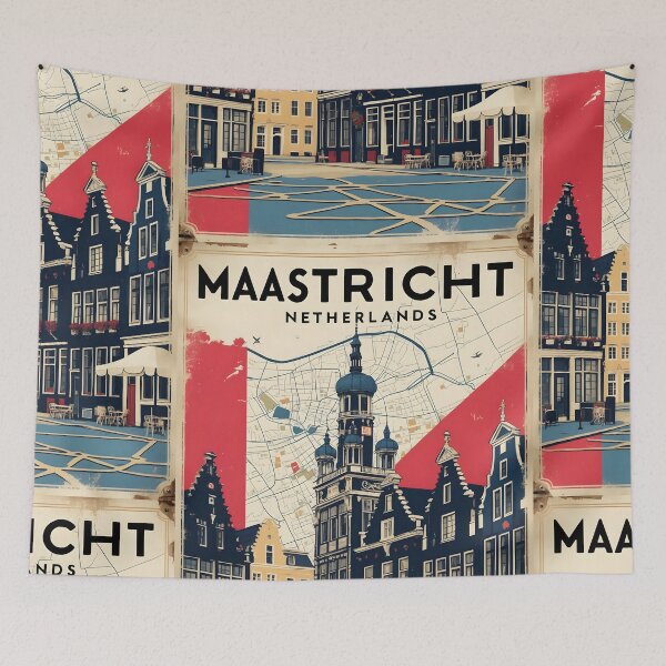 Item preview, Maastricht Netherlands 1950s Vintage Travel Tourism designed and sold by TravelersGems.
