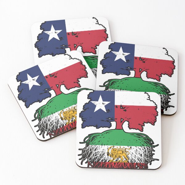 Item preview, Texas Grown, Iranian Roots – Lion and Sun Heritage Design designed and sold by FlagX.