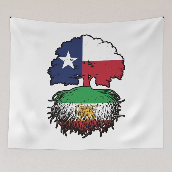 Item preview, Texas Grown, Iranian Roots – Lion and Sun Heritage Design designed and sold by FlagX.