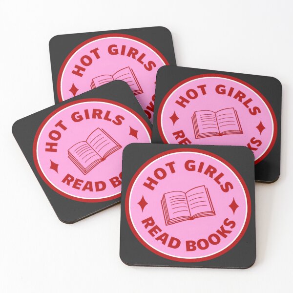 Item preview, Hot Girls Read Books Aesthetic – Retro Pink Cherry Bow Reader Club designed and sold by Wonder Pixel Studio.