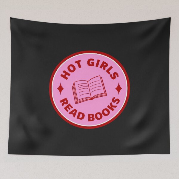 Item preview, Hot Girls Read Books Aesthetic – Retro Pink Cherry Bow Reader Club designed and sold by Wonder Pixel Studio.