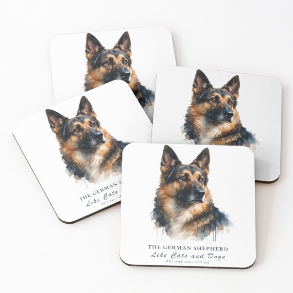 Item preview, Majestic German Shepherd Watercolor Art | Like Cats and Dogs Collection designed and sold by Like-Cats-Dogs.