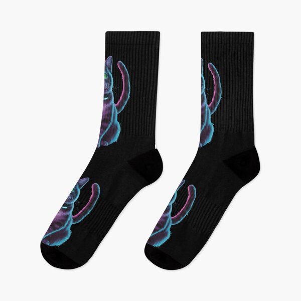 Item preview, "Neon Cyberpunk Cat – Futuristic City Vibes" designed and sold by GraphGUY.