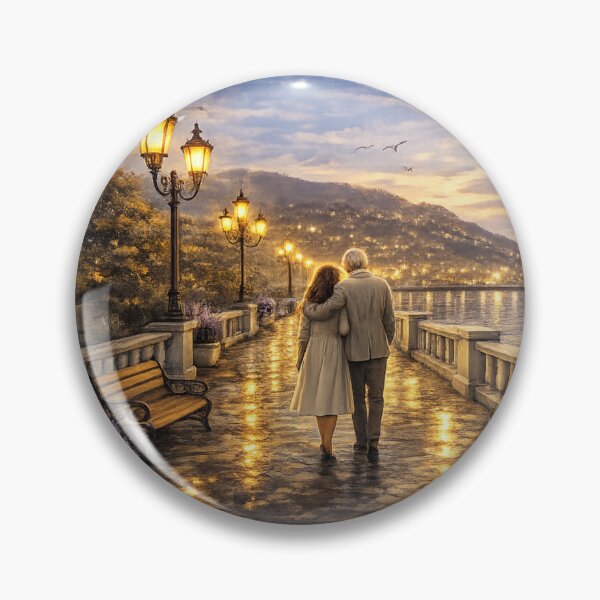 Item preview, Evening Walk by the Sea designed and sold by EstiArts.