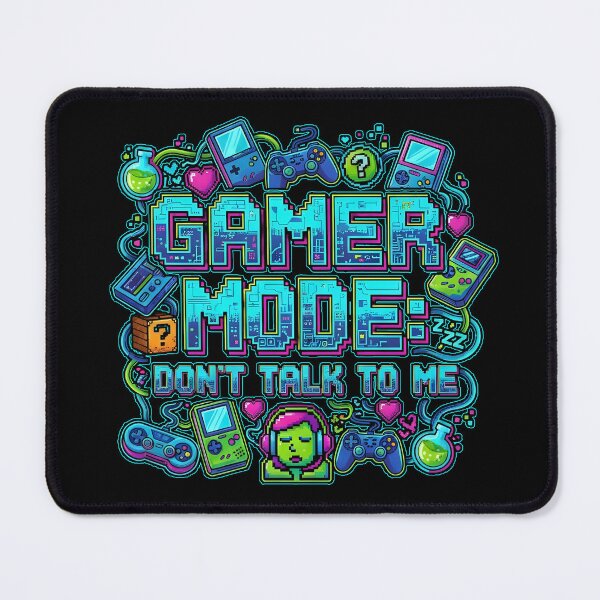 Item preview, GAMER MODE: DON'T TALK TO ME gaming retro pixel graphics retro gaming, vintage games designed and sold by Jt41.