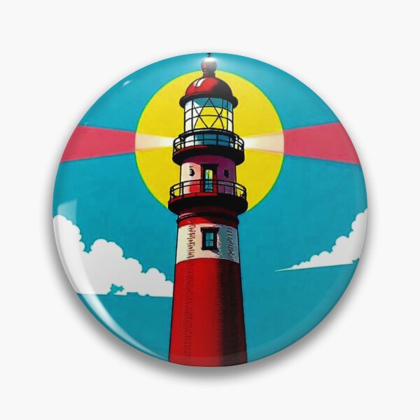 Item preview, Lighthouse Glow – Coastal Guidance Illustration  designed and sold by Dogandesighn.