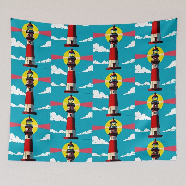 Item preview, Lighthouse Glow – Coastal Guidance Illustration  designed and sold by Dogandesighn.