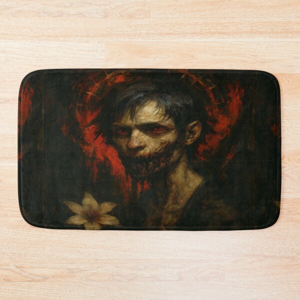 Item preview, Macabre Gothic Art – Possessed Boy with Crown of Thorns designed and sold by EujerStudio.