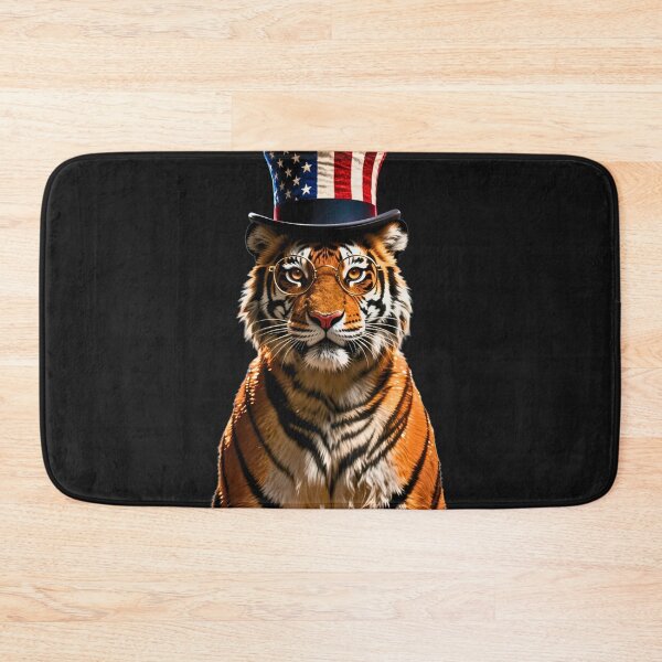 Item preview, Patriotic Tiger: Uncle Sam's Wild Spirit- Independence Day Vibes designed and sold by fantasy.world.