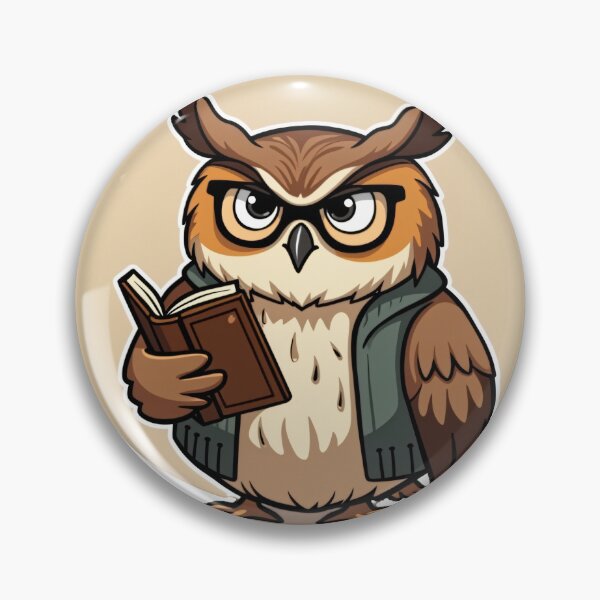 Item preview, Grumpy Owl Sticker - Mentally Busy Physically Tired Sarcastic Quote designed and sold by The Grumpy Pet Club.