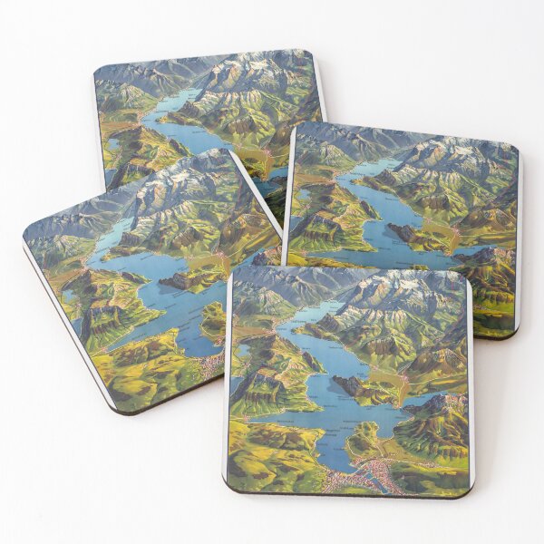 Item preview, Vintage Map of Lake Lucerne, Switzerland designed and sold by PetsArt.