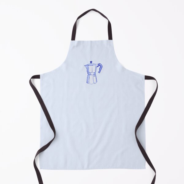 Item preview, Espresso moka pot, cute blue italian coffee pot  designed and sold by rizdrawings.