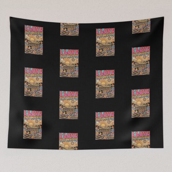 Item preview, I Love 70's Music vintage design designed and sold by RichTeeDesigns.