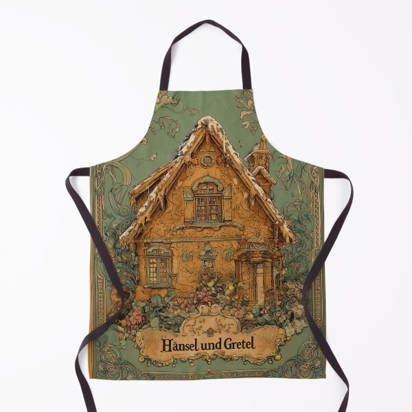 Item preview, Hansel and Gretel – Vintage Fairy Tale Book Cover Illustration designed and sold by GildedPagesCo.