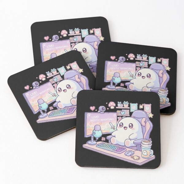 Item preview, Cute Ghost Gamer Streaming Pastel Setup designed and sold by Meryem Mamouni.