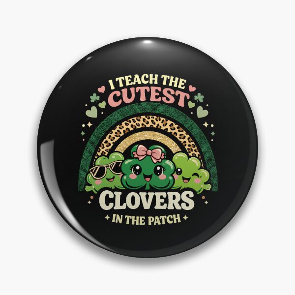 Item preview, I Teach The Cutest Clovers in Patch Boho Leopard Rainbow    designed and sold by clothesy7.